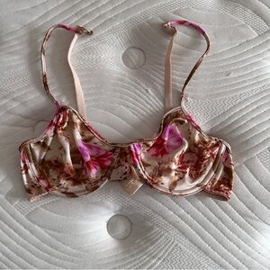 Vintage Victoria secret Floral Satin Underwire Bras